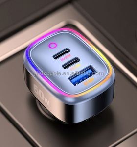 Super Fast 30W Car Charger QC3.0 PD Function 60W Maximum Multi-Function Metal Cigarette Lighter Head Car Phone Charger - Product Image 3