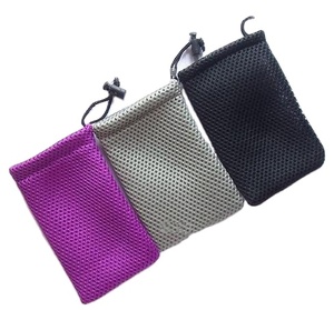 Tùy Chỉnh Màu Mini Lưới Dây Rút Mỹ Phẩm Trang Sức Bao Bì Túi Cho Tai Nghe - Product Image 5