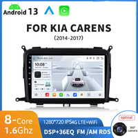 Autoradio Android 13 pour voiture, écran IPS 1280*720, Car-play, 8 cœurs, 4G LTE, compatible avec les modèles KIA CARENS 2014-2017