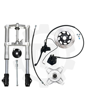 Kit d'amortisseurs <span class=keywords><strong>DAX</strong></span> CT70 ST70 couleur argent, inversés, non réglables, amortissement de rebond, longueur 600 mm, modification de performance - Product Image 1