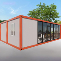 Maison conteneur modulaire détachable, personnalisable, de luxe, moderne, écologique, portable, extensible, 2 chambres, avec panneaux sandwich