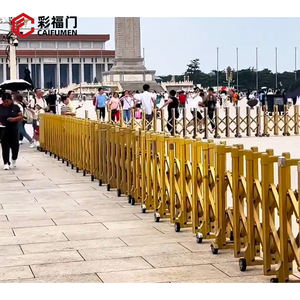 Tren İstasyonu, Metro ve Havaalanı için Özel Tasarım Hareketli Yol Bariyeri Trafik Kapısı Paslanmaz Çelik Geçici Bariyerler - Product Image 6