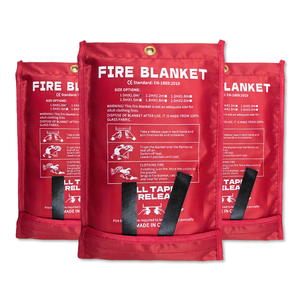 Couverture anti-feu en fibre de verre épaisse et écologique, découpable, certifiée EN1869 pour la prévention des incendies dans la cuisine et le garage - Product Image 2