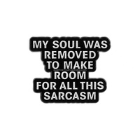 Broche de citation anglaise Snarky avec broche de barre de progression de sarcasme pour la Saint-Valentin Pâques et retour à l'école artisanat en métal