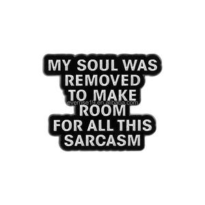 Broche de cita <span class=keywords><strong>en</strong></span> inglés Snarky con broche de barra de progreso de sarcasmo para el Día de San Valentín Pascua y regreso a la escuela Artesanía de metal - Product Image 6