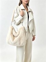 Sac fourre-tout d'hiver en fausse fourrure de vison Zeyu pour femme, sac à bandoulière doux et moelleux, sac à main en fausse fourrure écologique ODM/OEM