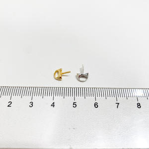 S925 <b>Silver</b> Pendant Necklace with 9-13mm Round <b>Beads</b> DIY Pearl Accessories Empty Stand Fashion Pendant 31072 - Product Image 4