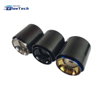ปลายท่อไอเสียคาร์บอนไฟเบอร์ FlowTech สำหรับ MINI Cooper S แบบปลายเดี่ยว ท่อเก็บเสียงสแตนเลส สำหรับตกแต่งรถยนต์ - Product Image 4