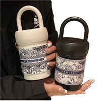 Mode féminine tasse thermos en acier inoxydable conception mignonne tasse à boisson droite en gros petite bouteille sous vide d'air parfumée
