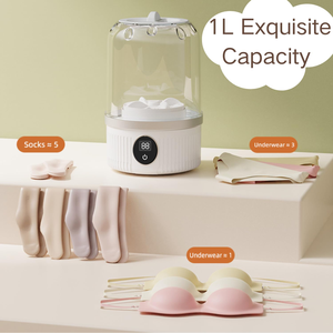 Mini Lavadora Portátil Segura para Bebés, Sin Instalación, Ideal para Ropa Íntima de Maternidad y Viajes - Product Image 5