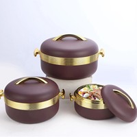Lot de casseroles isothermes de luxe pour la conservation de la chaleur, 1L+2L+3.5L, en ABS et acier inoxydable