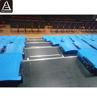 Système de sièges rétractables électriques pour terrain de basket-ball de stade, tribune télescopique, gradins mobiles rétractables, sièges