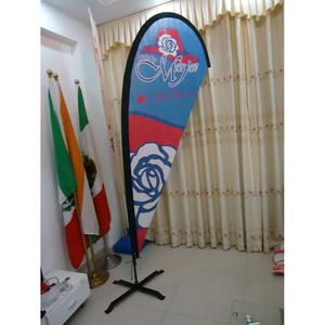 Drapeau publicitaire promotionnel personnalisé en polyester imprimé numériquement pour l'extérieur, drapeau plume, drapeau de plage, bannière volante - Product Image 6