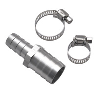 Adaptateur réducteur de tuyau en acier inoxydable 3/4 à 1/2 pouce, kit de réparation de raccord de tuyau, coupleur réducteur universel pour tuyau