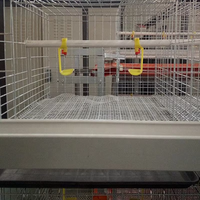 Cage à poulets automatique à 3 niveaux - Équipement d'élevage avicole à 2 portes pour l'élevage de poulets de chair (état neuf, meilleur prix)