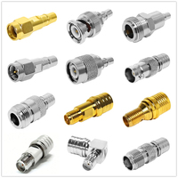 Adaptateur de matériau en laiton d'approvisionnement d'usine QMA mâle femelle vers SMA/BNC/N Type/TNC mâle femelle prise RF connecteur adaptateur Coaxial coaxial