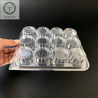 Contenitori Monouso in Plastica PET Trasparente, Scatole Rettangolari per Cupcake, Dessert, Muffin, Confezioni per Cioccolato e Alimenti