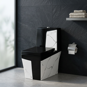 Elongated Designer Color Ceramic One Piece WC Floor Mounted Western Water Closet Toilet Bathroom Commode - Product Image 4