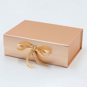 Emballage écologique, boîte cadeau de luxe avec logo personnalisé, couvercle magnétique, ouverture à plat - Product Image 4