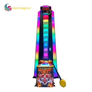Machine de jeu d'arcade de boxe à monnayeur de haute qualité en métal/plastique/bois avec garantie d'un an et marteau de frappe - Product Image 2