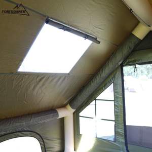 Tente pneumatique Oxford imperméable, protection UV 95%, anti-moustiques, logo personnalisé, portable, quatre saisons, double couche, deux chambres, séjour - Product Image 3