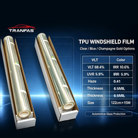 Film de protection de pare-brise de haute qualité en TPU transparent, hydrophobe, auto-réparateur, anti-rayures, protection UV pour le verre avant de la voiture
