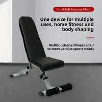 Banc de musculation multifonctionnel réglable, équipement de musculation pour la salle de sport, chaise de fitness pliable pour la maison, métal, acier inoxydable