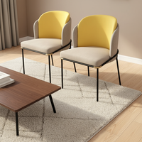 Fauteuil Lounge Gris Postmoderne avec Dossier en Tissu Confortable pour la Maison, le Bureau, l'Hôtel – Design Scandinave pour Salle à Manger et Salon