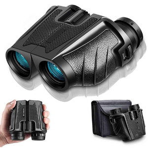Binoculares compactos de alta potencia 12x25 con visión clara con poca luz Binoculares de enfoque fácil para adultos Observación de aves Viajes al aire libre - Product Image 5