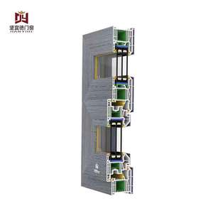 Trung Quốc Nhà Máy Giá hiện đại uPVC cửa ra vào và cửa sổ uPVC hồ sơ đôi kính cửa sổ trượt - Product Image 2