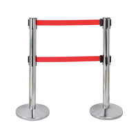 Poteau de signalisation rétractable en acier inoxydable 201, type borne de contrôle de foule, pour application routière