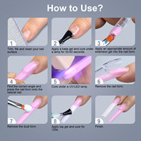 Formes à ongles françaises réutilisables transparentes multi-formes avec échelle de mesure pour extension d'ongles en gel