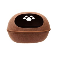 Lit pour chat en feutre lavable, durable, couleur personnalisée, maison en feutre pour chat amovible pour l'intérieur