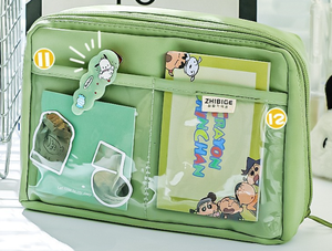 Astuccio Grande Capacità a 12 Scomparti in PVC e Tela Oxford, Design Panda, Cancelleria di Alta Qualità <span class=keywords><strong>per</strong></span> Scuola Elementare, Media e Superiore - Product Image 5