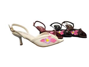 Sandali <span class=keywords><strong>Eleganti</strong></span> da <span class=keywords><strong>Donna</strong></span> con Ricami, Punta Aperta, <span class=keywords><strong>Slip</strong></span>-<span class=keywords><strong>On</strong></span>, Tacco Alto e Sottile, Tendenza Moda - Product Image 2