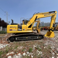 Excavatrice Komatsu PC200 d'occasion de 20 tonnes, haute qualité, écologique, faible nombre d'heures de travail, excellent rapport qualité-prix, prête à l'emploi, vente chaude