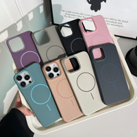Coque de téléphone magnétique souple pour iPhone 16 Pro Max 16E 15, coque rigide en PC de qualité supérieure