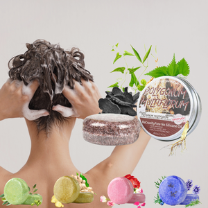 Fabricante Orgânico Shampoo Sabão Perda de cabelo Crescimento do cabelo Shou Wu Nutritivo Handmade Soap Ginger Herbal Solid Soaps Atacado - Product Image 1