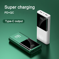 Batterie PD 30000mAh Banque d'alimentation à charge rapide 66W pour téléphones mobiles et 5V 9V 12V Électronique 20W Puissance de sortie