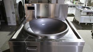 Four à cuisson électromagnétique en acier inoxydable commercial haute puissance à tête unique/cantine 15kw grande - Product Image 4