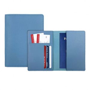 Porte-passeport en cuir PU, couverture de billet, porte-cartes multifonction portable - Product Image 1