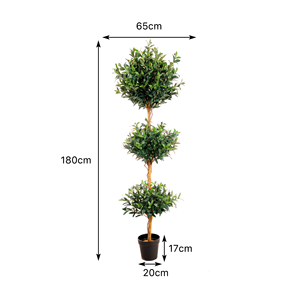 Venta al por Mayor de Árboles de Olivo Decorativos de <span class=keywords><strong>Tres</strong></span> Ramas, Simulación de Árboles de Olivo Verdes en Maceta de Plástico, Árboles de Olivo Artificiales para Interiores - Product Image 2