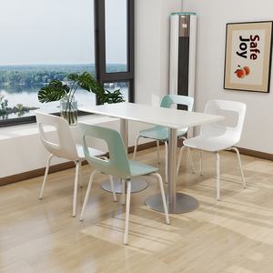 Muebles Yicai, <span class=keywords><strong>mesa</strong></span> de comida rápida de cuatro plazas y sillas de comedor para la escuela, <span class=keywords><strong>cantina</strong></span>, té de la leche, tienda de aperitivos, personal del restaurante - Product Image 3