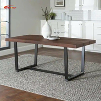 Abendessen Lieferant Hot Sale Luxus Holz möbel Antike moderne Massiv Eiche Holz Esstisch Küchentisch Set für 6