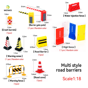 Barrera de carretera de Material ABS a escala 1/18, modelo de escena en <span class=keywords><strong>miniatura</strong></span> <span class=keywords><strong>para</strong></span> paisaje de carretera de mesa de arena - Product Image 6