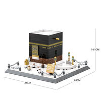 Populaire 446 pièces célèbres blocs de construction Kaaba mosquée mecque arabie saoudite blocs de construction modèle de jouet pour enfants adultes