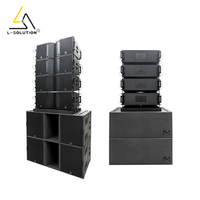 Ensemble de 8+4 enceintes passives Line Array 4800W, enceinte Line Array K212 double 18 pouces, caisson de basses KS28, système de sonorisation professionnel pour concert