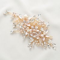 Neues Design Brilliant Gorgeous Ladies Hochzeits essen Party Sparkling Pearl Zircon Hair Comb