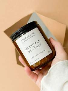 Velas Aromáticas LANJO OEM/ODM para el Hogar, en Frasco de Ámbar, con Etiqueta Privada, Velas de Soya Perfumadas para Regalos de Invierno y Festivos - Product Image 2