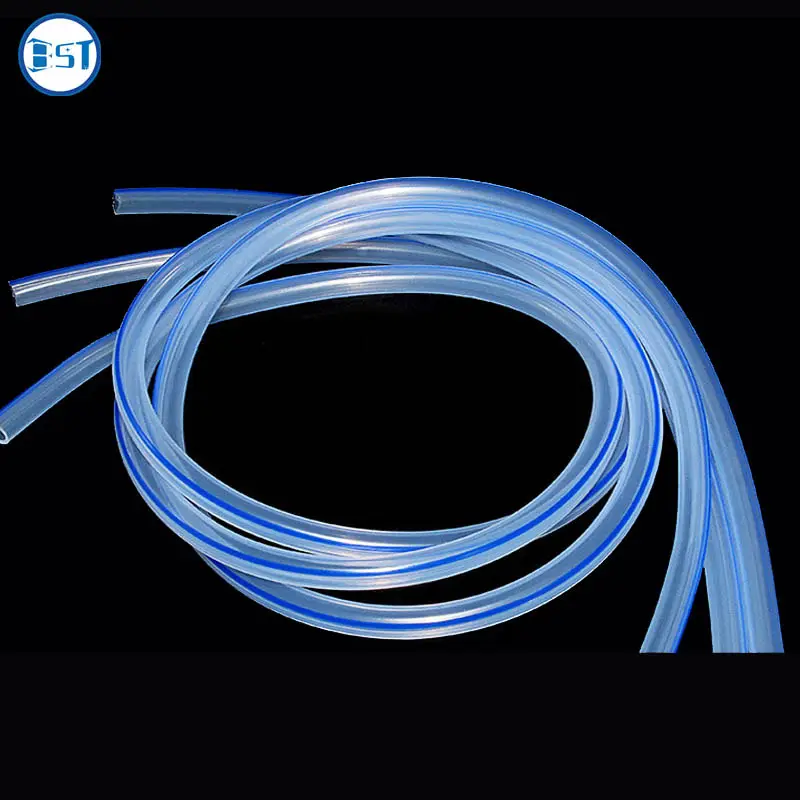 high pressure food medical grade vinyl tubing water oil air pvc clear pipe plastic flexible reinforced transparent hose thin